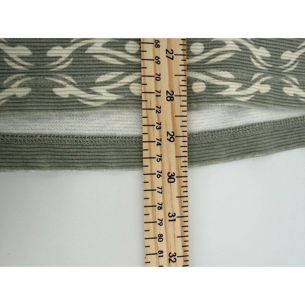 Tommy Bahama Mens XL Sage Green Ribbed Cotton Scroll Print Polo Shirt SS - Picture 6 of 6